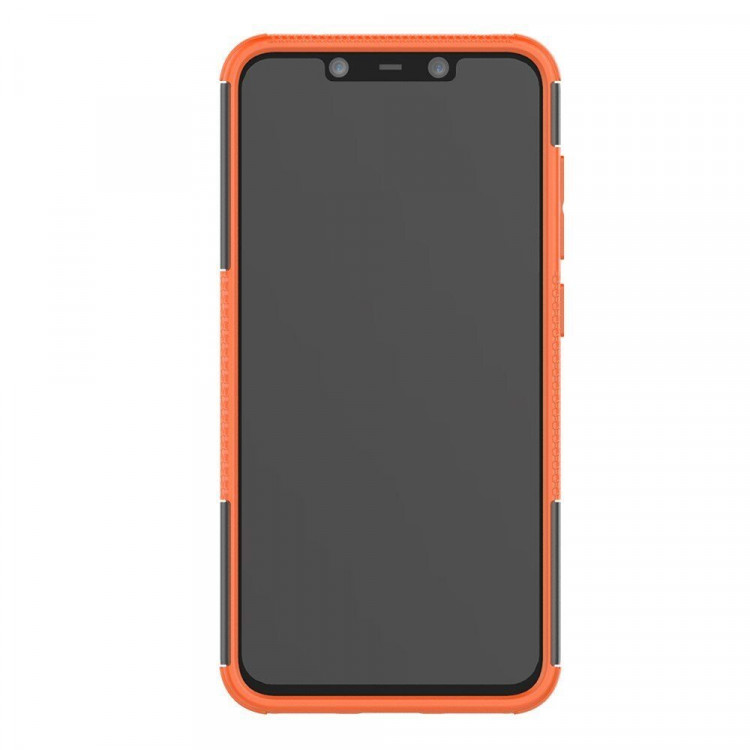 Чехол Hybrid Armor для Xiaomi Pocophone F1 / Poco F1 (черный + оранжевый)