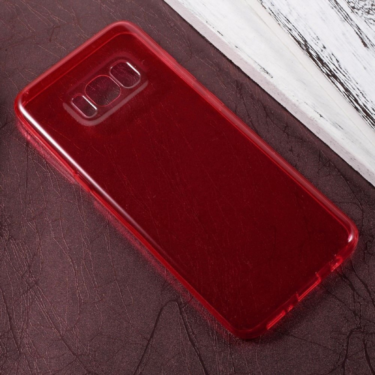 Силиконовый TPU чехол для Samsung Galaxy S8 (красный)