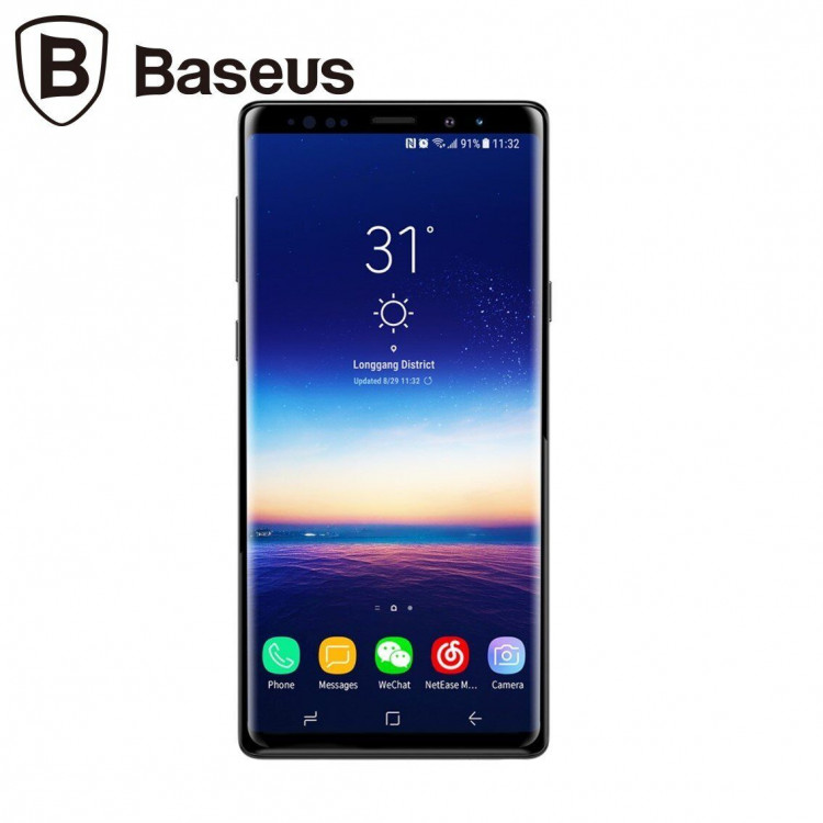 Защитное стекло 3D Baseus Full Size для Samsung Galaxy Note 9