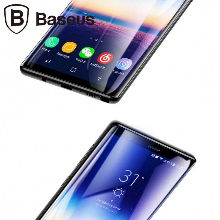 Защитное стекло 3D Baseus Full Size для Samsung Galaxy Note 9