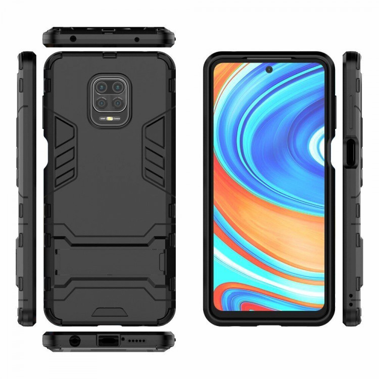 Чехол Duty Armor для Redmi Note 9S / Note 9 Pro / Note 9 Pro Max (черный)