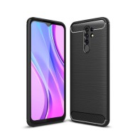 Чехол-накладка Carbon Fibre для Xiaomi Redmi 9 (черный) Чехол-накладка Carbon Fibre для Xiaomi Redmi 9 (черный)