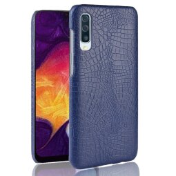 Чехол-накладка Crocodile Texture для Samsung Galaxy A50 / Galaxy A50s / Galaxy A30s (темно-синий)