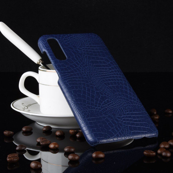 Чехол-накладка Crocodile Texture для Samsung Galaxy A50 / Galaxy A50s / Galaxy A30s (темно-синий) Чехол-накладка Crocodile Texture для Samsung Galaxy A50 / Galaxy A50s / Galaxy A30s (темно-синий)