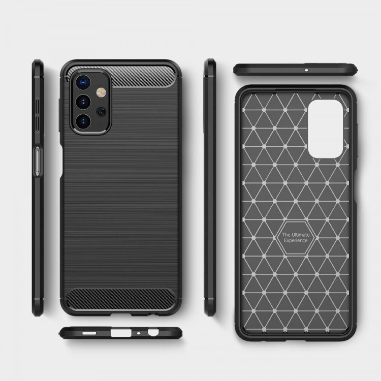 Чехол-накладка Carbon Fibre для Samsung Galaxy A32 5G (красный)
