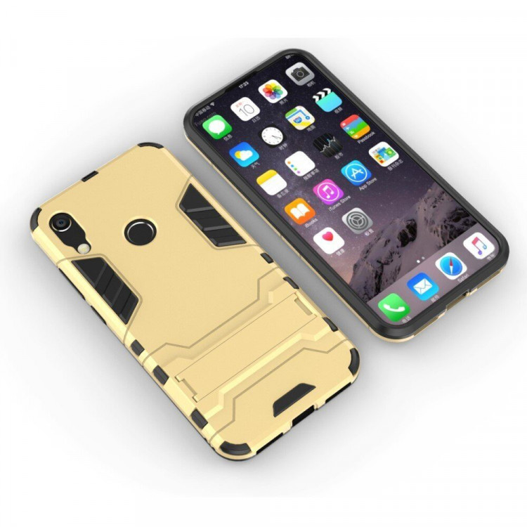 Чехол Duty Armor для Huawei Y6 (2019) / Honor 8A / Honor 8A Pro / Honor 8A Prime (золотой)