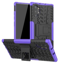 Чехол Hybrid Armor для Samsung Galaxy Note 10+ (Plus) (черный + фиолетовый)