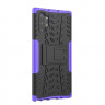 Чехол Hybrid Armor для Samsung Galaxy Note 10+ (Plus) (черный + фиолетовый)