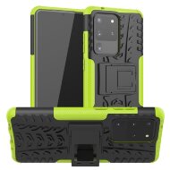 Чехол Hybrid Armor для Samsung Galaxy S20 Ultra (черный + зеленый)