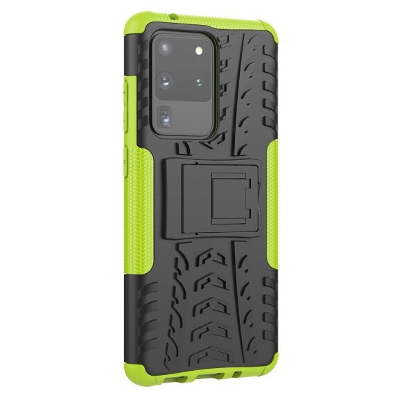 Чехол Hybrid Armor для Samsung Galaxy S20 Ultra (черный + зеленый) Чехол Hybrid Armor для Samsung Galaxy S20 Ultra (черный + зеленый)