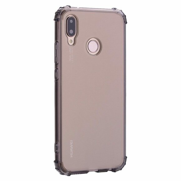 Силиконовый чехол с усиленными бортиками для Huawei P20 Lite / nova 3e (черный) Силиконовый чехол с усиленными бортиками для Huawei P20 Lite / nova 3e (черный)