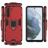 Чехол Armor Ring Holder для Samsung Galaxy S21 FE (красный)