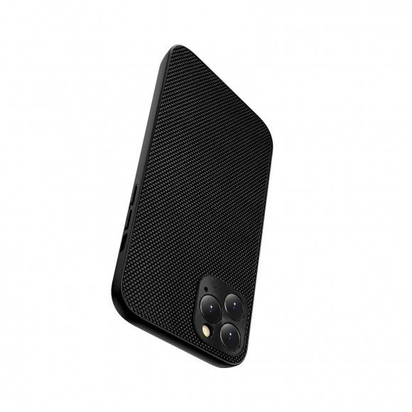 Чехол с текстурой нейлона для iPhone 14 Pro Max (черный) Чехол с текстурой нейлона для iPhone 14 Pro Max (черный)