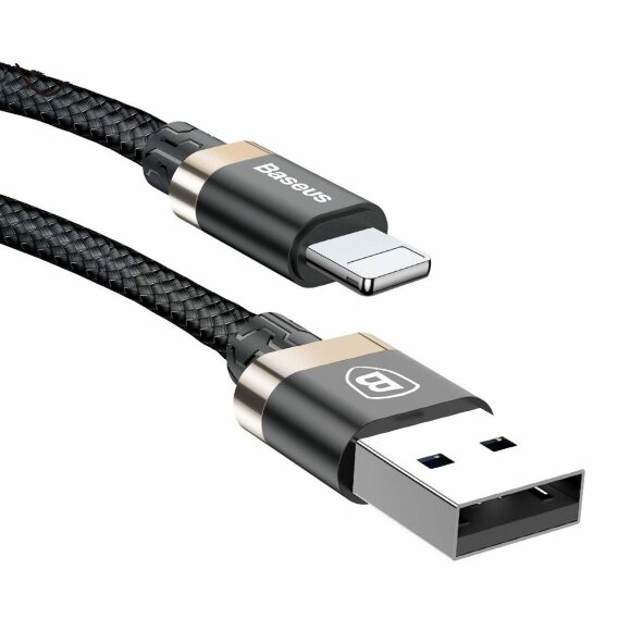 Кабель Baseus USB 3.0 - Lightning - 1м. (черный + золотой)