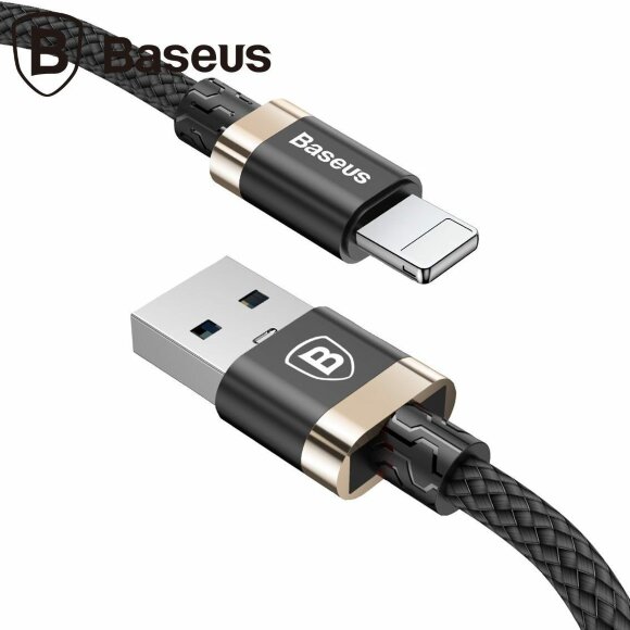Кабель Baseus USB 3.0 - Lightning - 1м. (черный + золотой)