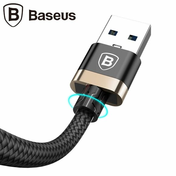 Кабель Baseus USB 3.0 - Lightning - 1м. (черный + золотой)