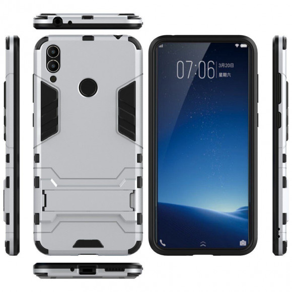 Чехол Duty Armor для Huawei Honor 8C (серебряный) Чехол Duty Armor для Huawei Honor 8C (серебряный)