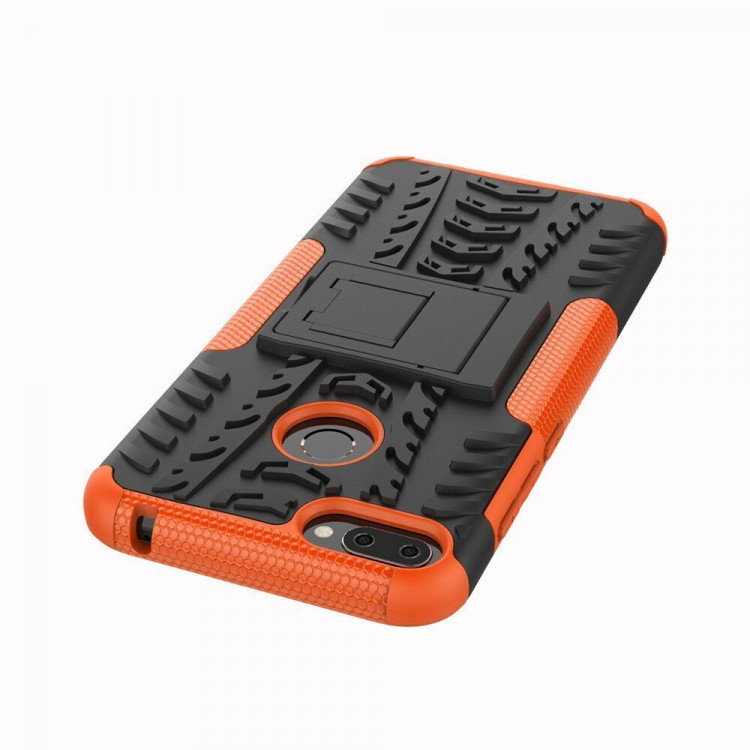 Чехол Hybrid Armor для Huawei Honor 9i / Honor 9N (черный + оранжевый)