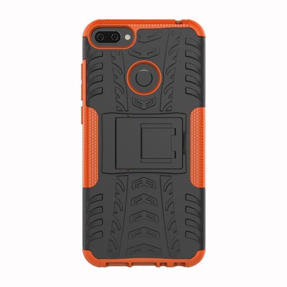 Чехол Hybrid Armor для Huawei Honor 9i / Honor 9N (черный + оранжевый) Чехол Hybrid Armor для Huawei Honor 9i / Honor 9N (черный + оранжевый)