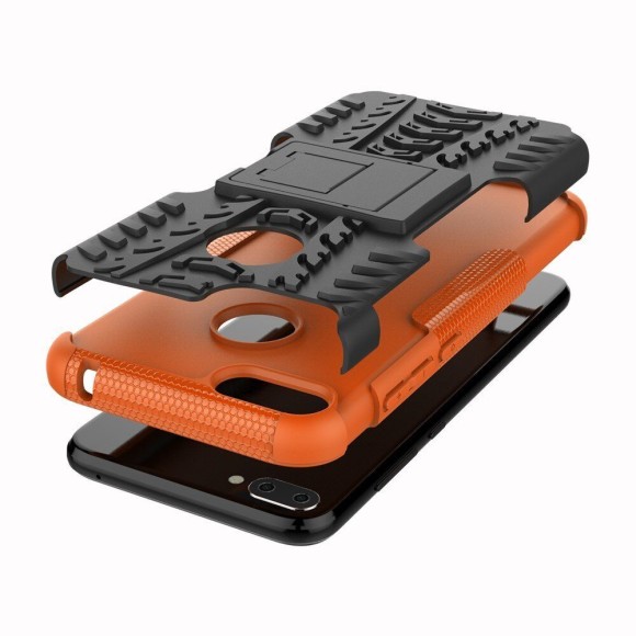 Чехол Hybrid Armor для Huawei Honor 9i / Honor 9N (черный + оранжевый) Чехол Hybrid Armor для Huawei Honor 9i / Honor 9N (черный + оранжевый)
