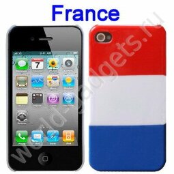 Пластиковый чехол для iPhone 4/4s (флаг Франции)