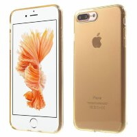 Силиконовый TPU чехол для iPhone 7 Plus / iPhone 8 Plus (золотой)