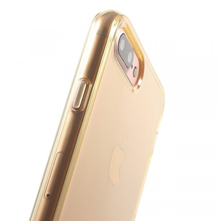 Силиконовый TPU чехол для iPhone 7 Plus / iPhone 8 Plus (золотой)