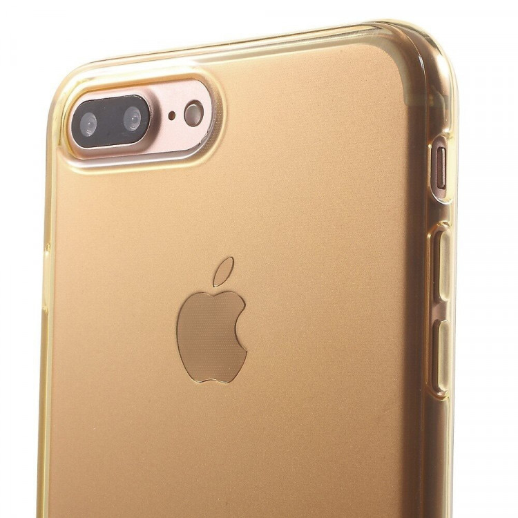 Силиконовый TPU чехол для iPhone 7 Plus / iPhone 8 Plus (золотой)