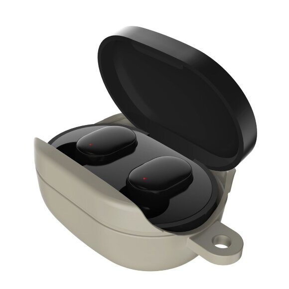 Силиконовый чехол для наушников Redmi Airdots (серый) Силиконовый чехол для наушников Redmi Airdots (серый)