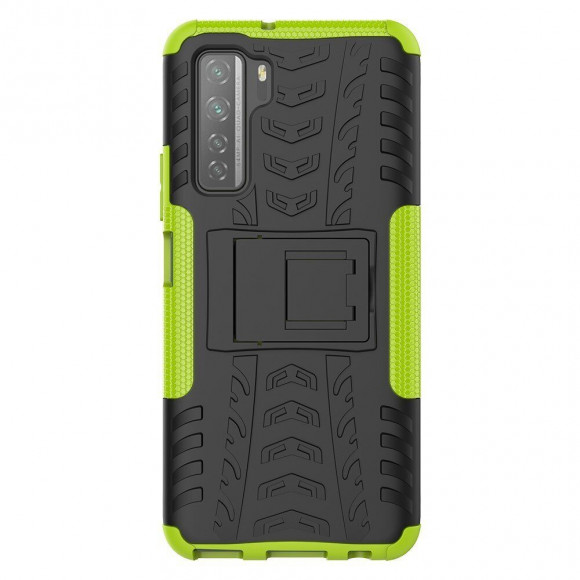 Чехол Hybrid Armor для Honor 30S (CDY-NX9A) (черный + зеленый)