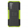 Чехол Hybrid Armor для Honor 30S (CDY-NX9A) (черный + зеленый)