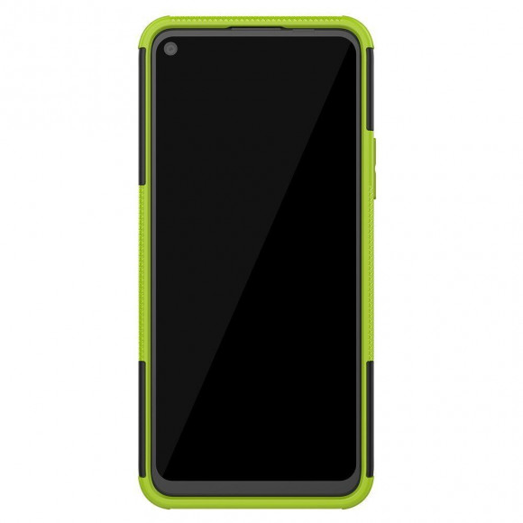 Чехол Hybrid Armor для Honor 30S (CDY-NX9A) (черный + зеленый)