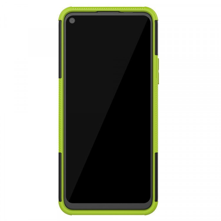 Чехол Hybrid Armor для Honor 30S (CDY-NX9A) (черный + зеленый)