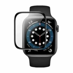 Защитное стекло 3D для Apple Watch 45 - Series 7 (черный)