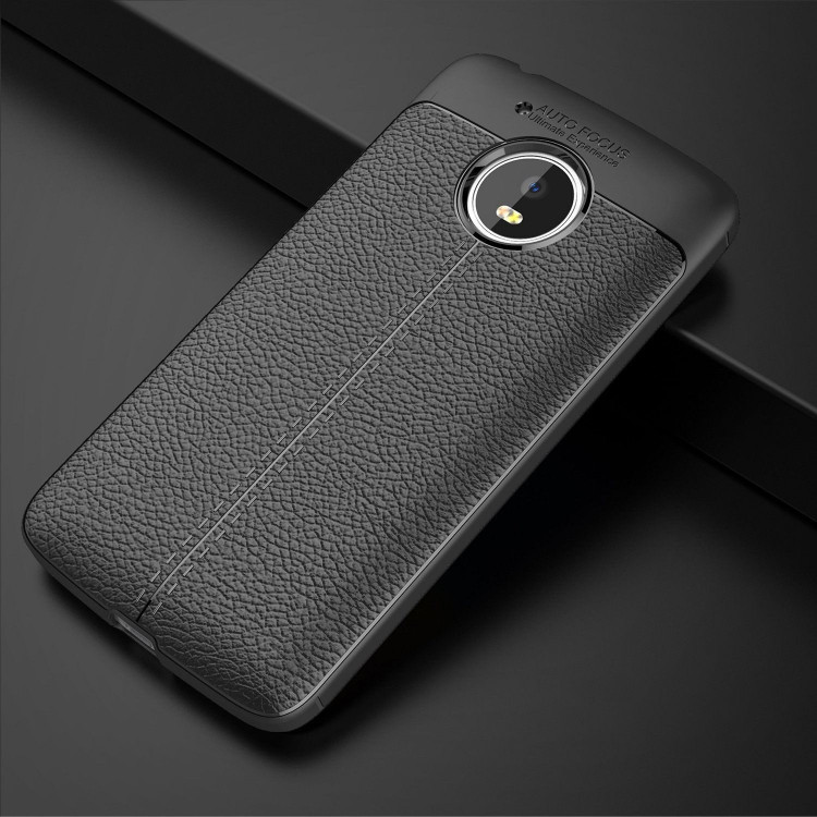 Чехол-накладка Litchi Grain для Motorola Moto G5 (черный)