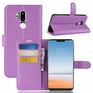 Чехол с визитницей для LG G7 / LG G7 ThinQ (фиолетовый) Чехол с визитницей для LG G7 / LG G7 ThinQ (фиолетовый)