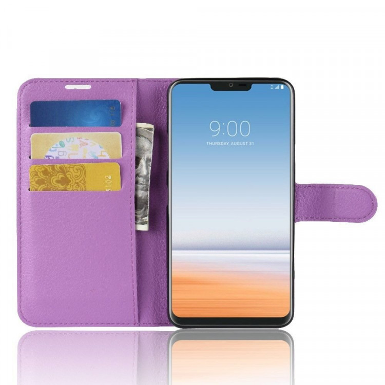 Чехол с визитницей для LG G7 / LG G7 ThinQ (фиолетовый)