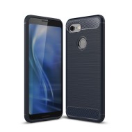 Чехол-накладка Carbon Fibre для Google Pixel 3 (темно-синий)