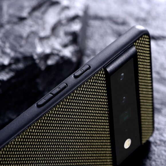 Чехол с текстурой нейлона для Google Pixel 6a (серый) Чехол с текстурой нейлона для Google Pixel 6a (серый)