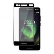Защитное стекло 3D для Nokia 2.1 (черный) Защитное стекло 3D для Nokia 2.1 (черный)
