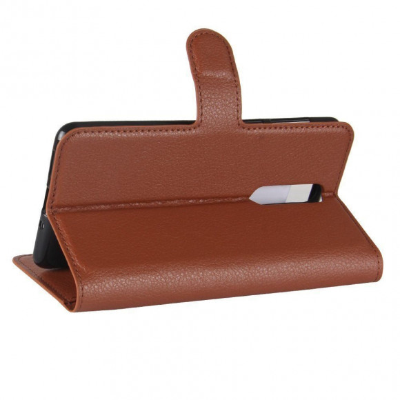 Чехол с визитницей для Nokia 8 (коричневый)
