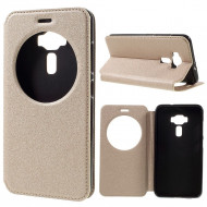 Чехол с окном для ASUS Zenfone 3 ZE552KL (золотой) Чехол с окном для ASUS Zenfone 3 ZE552KL (золотой)