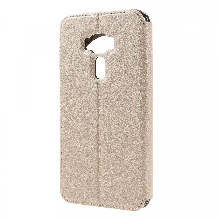 Чехол с окном для ASUS Zenfone 3 ZE552KL (золотой)