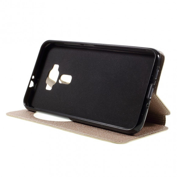 Чехол с окном для ASUS Zenfone 3 ZE552KL (золотой) Чехол с окном для ASUS Zenfone 3 ZE552KL (золотой)