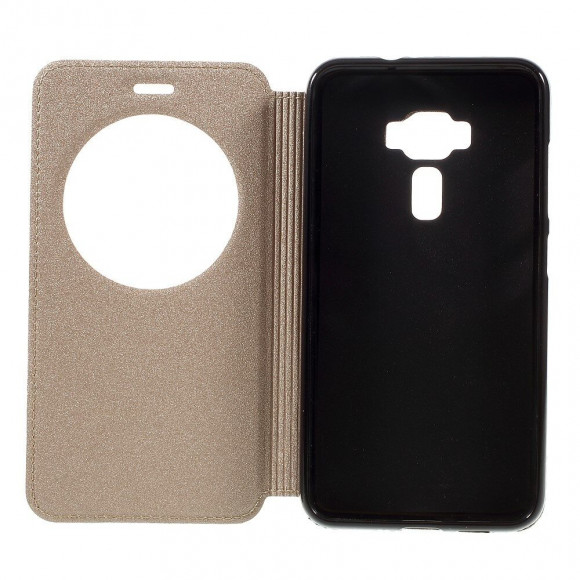 Чехол с окном для ASUS Zenfone 3 ZE552KL (золотой) Чехол с окном для ASUS Zenfone 3 ZE552KL (золотой)