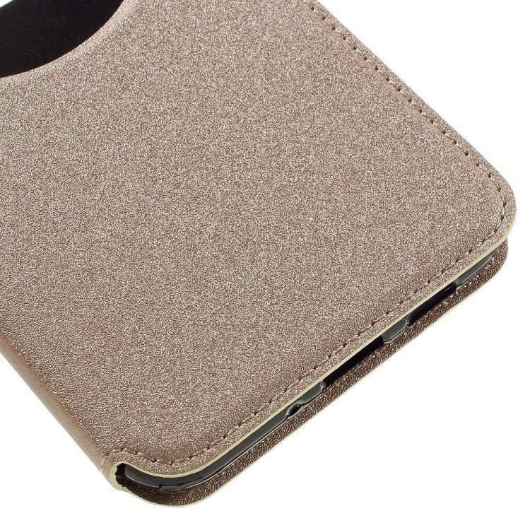 Чехол с окном для ASUS Zenfone 3 ZE552KL (золотой)