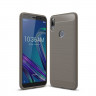 Чехол-накладка Carbon Fibre для Asus Zenfone Max Pro (M1) ZB601KL / ZB602KL (серый)