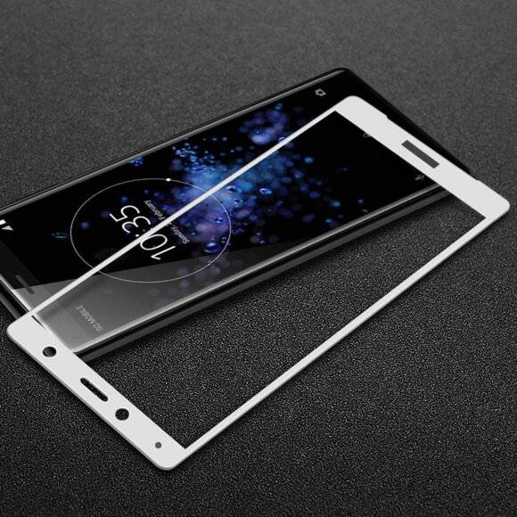 Защитное стекло 3D для Sony Xperia XZ2 Compact (белый)