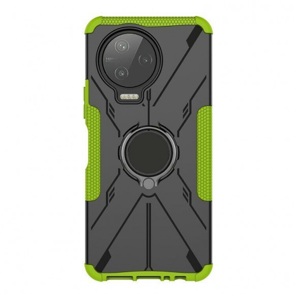 Чехол Armor Shockproof Ring Holder для Infinix NOTE 12 PRO (черный + зеленый) Чехол Armor Shockproof Ring Holder для Infinix NOTE 12 PRO (черный + зеленый)
