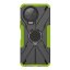 Чехол Armor Shockproof Ring Holder для Infinix NOTE 12 PRO (черный + зеленый)